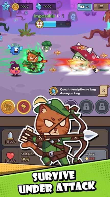 猫传奇放置RPG战争内置菜单版截图1